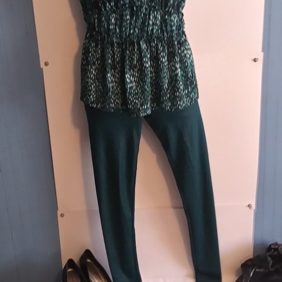 ladies turquoise leggings